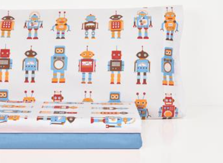 Juego de sábanas Robots